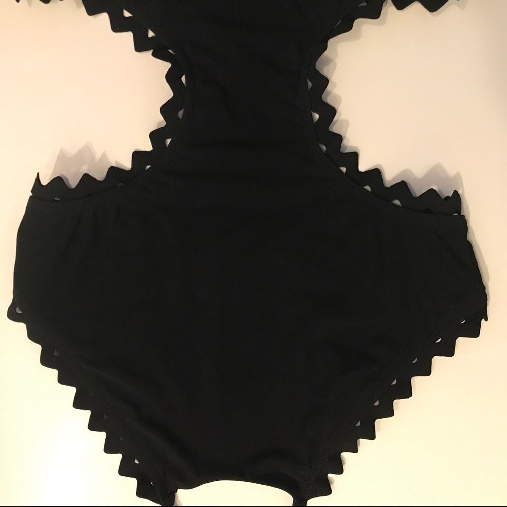 Karla Colletto Rick Rack Halter One-Piece - Picture 3 of 12